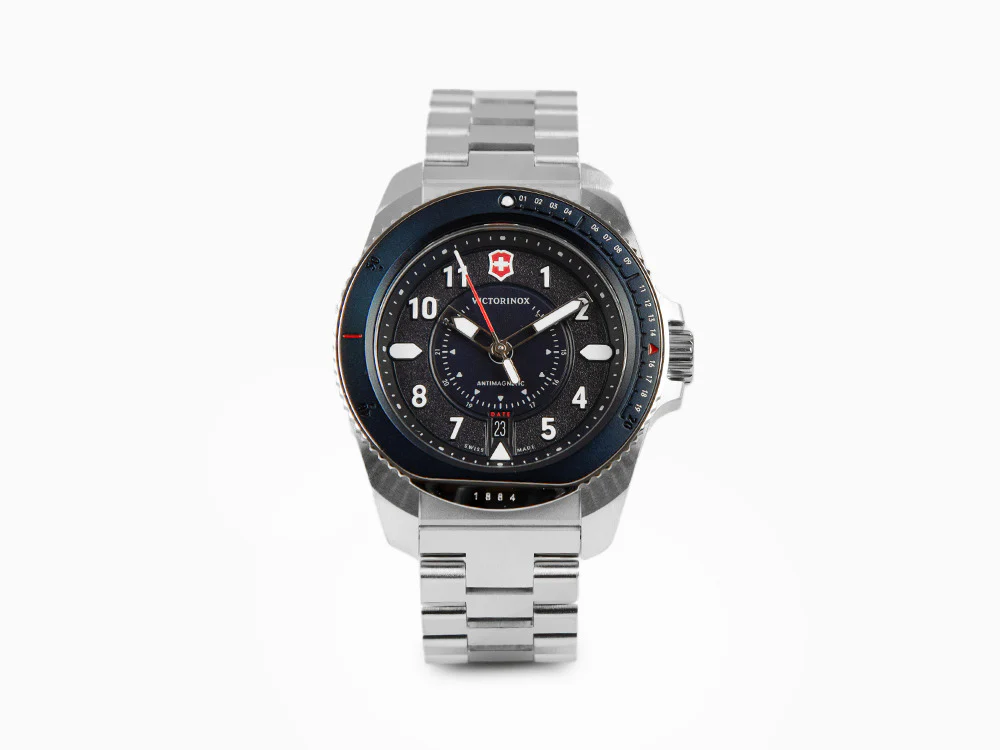 Victorinox Journey 1884 Quartz Watch, Stainless Steel 316L, Blue, 43 mm, V241978 - Image 2