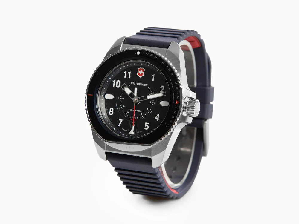 Victorinox Journey Quartz Watch, Stainless Steel 316L, Blue, 43 mm, V241975 - Image 4