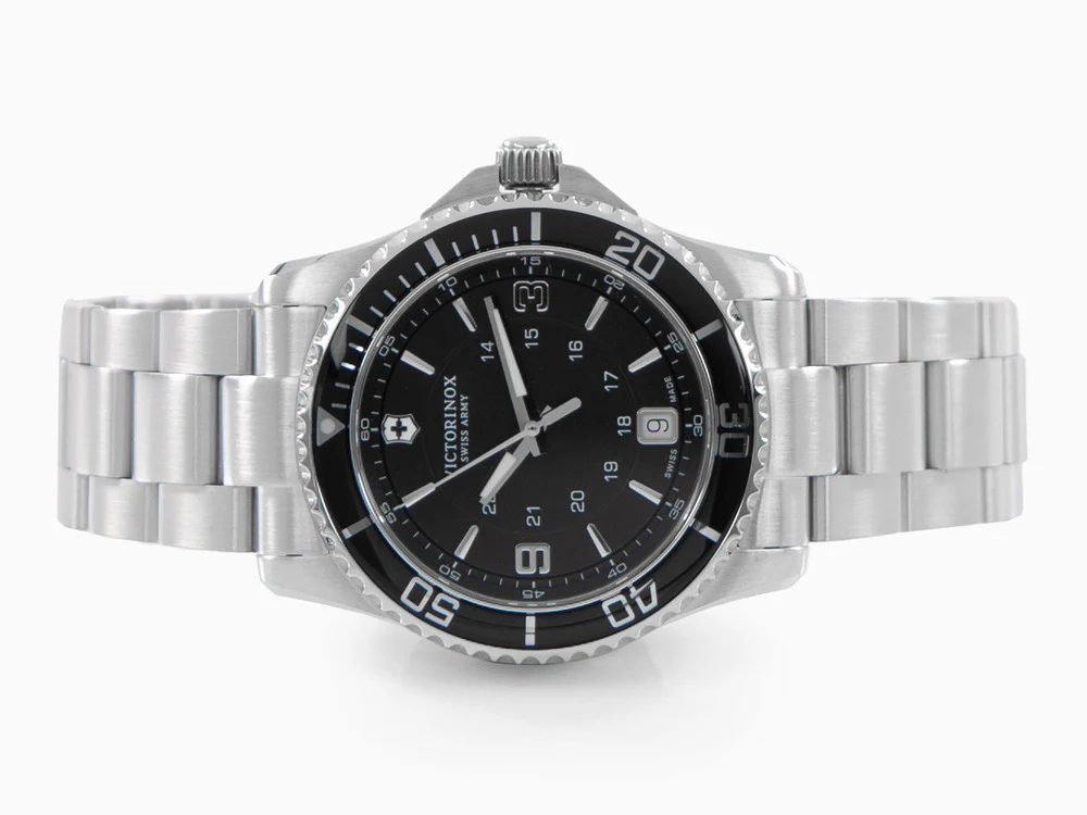 Victorinox Maverick Ladies Quartz Watch, Black, 34 mm, Steel, 10 atm, V241701 - Image 7