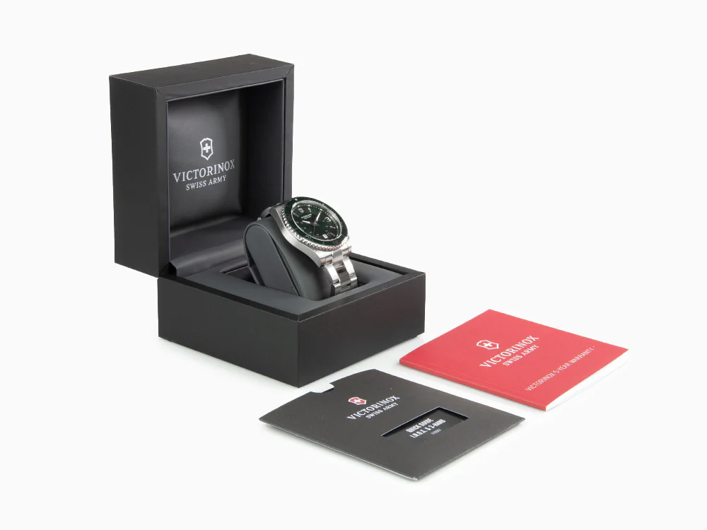 Victorinox Maverick Quartz Watch, Green, 43 mm, Steel bracelet, V241934 - Image 8