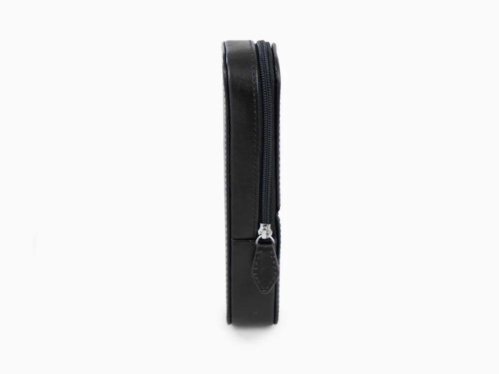 Visconti Accesorios Pen Case, Leather, 2 Writing Instruments, Black, KL40-02 - Image 4