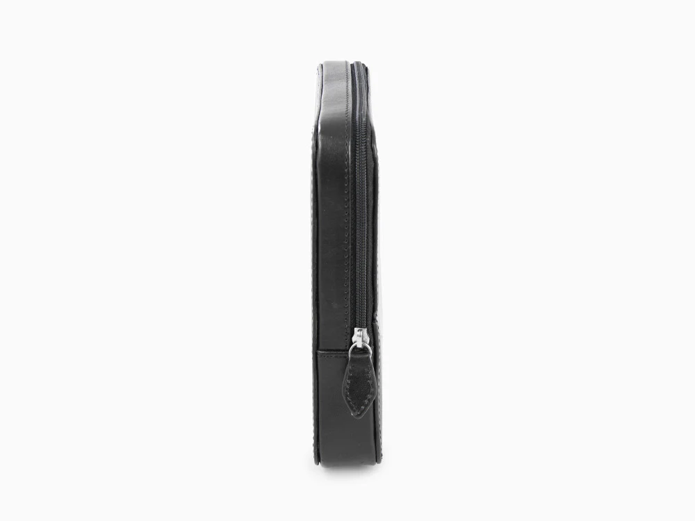 Visconti Accesorios Pen Case, Leather, 6 Writing Instruments, Black, KL40-06 - Image 4