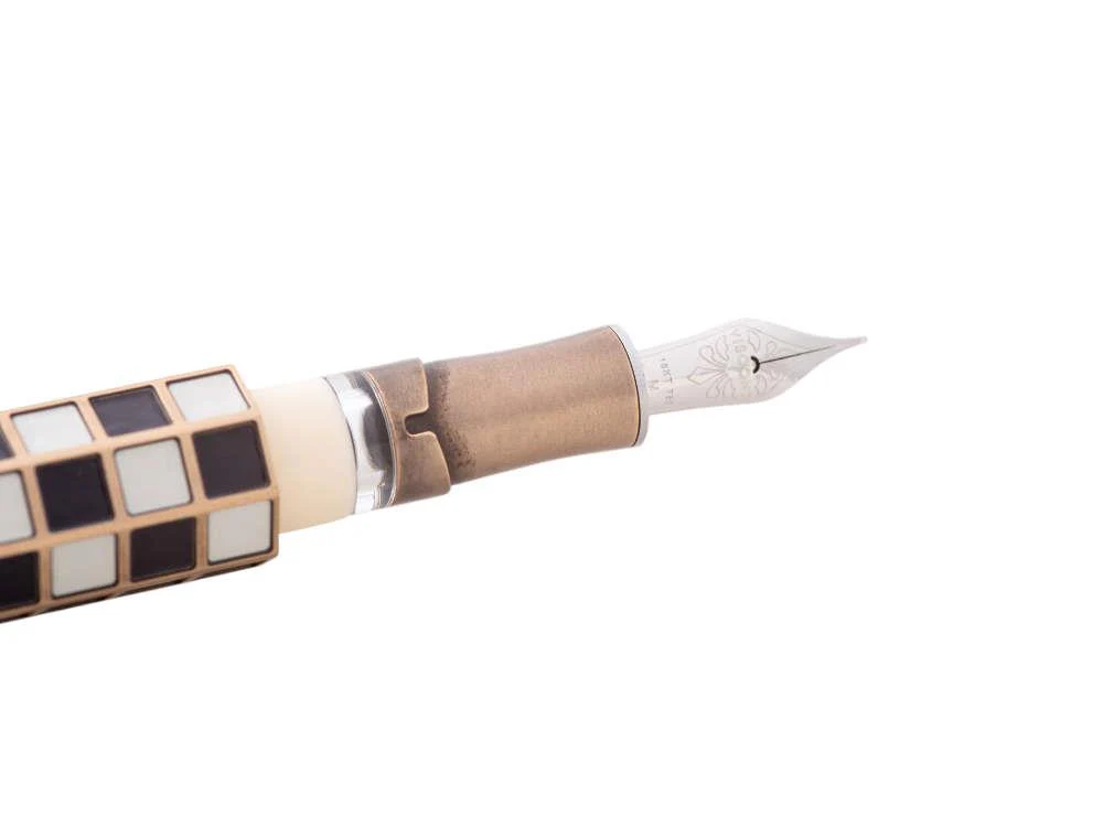 Visconti Checkmate Fountain Pen, Bronze, Limited Edition, KP62-01-FP - Image 3