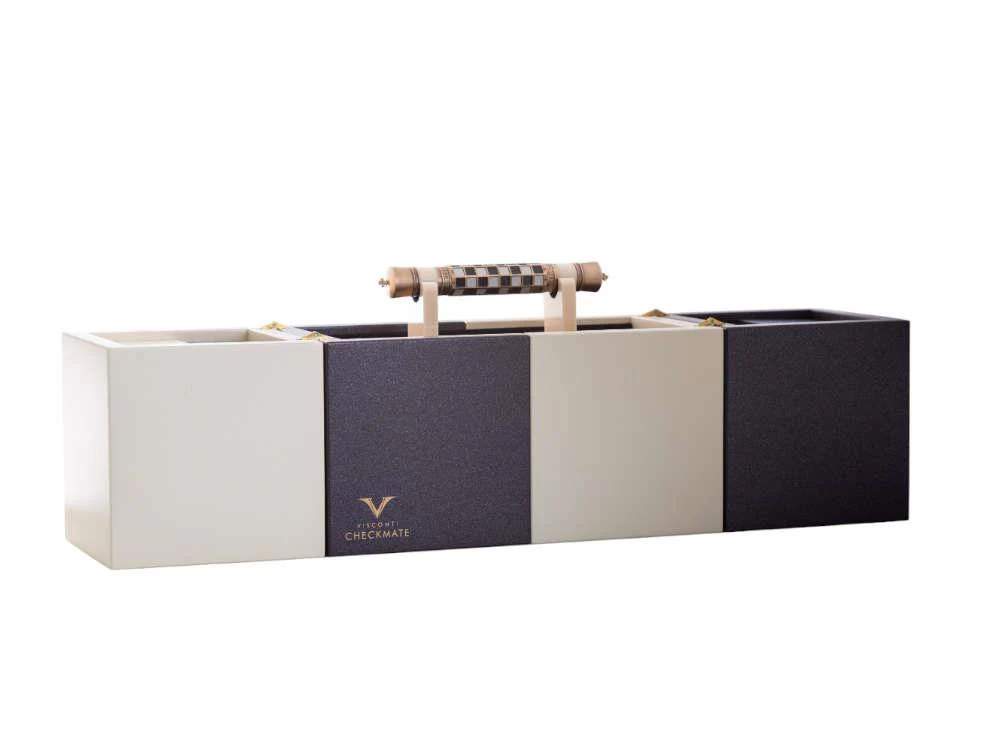 Visconti Checkmate Rollerball pen, Bronze, Ivory, Limited Edition, KP62-01-RB - Image 7