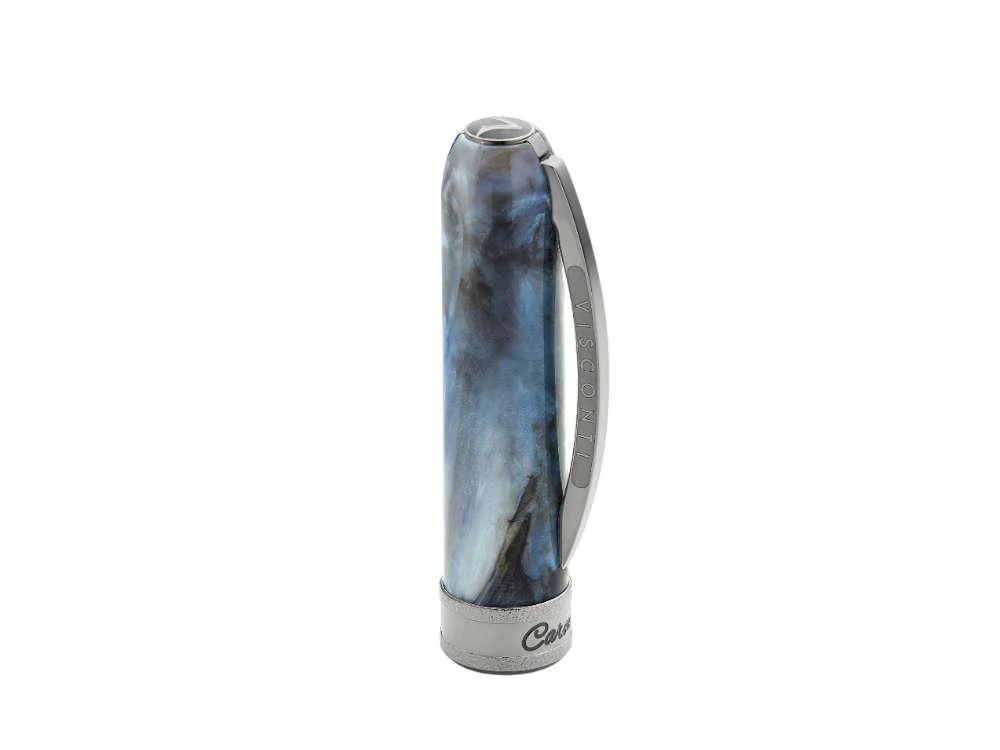 Visconti Comedia Caronte Rollerball pen, Blue, Ruthenium trim, KP10-54-RB - Image 4