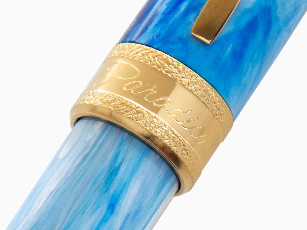 Visconti Comedia Paradiso Fountain Pen, Acrylic Resin, Blue, KP10-51-FP - Image 7