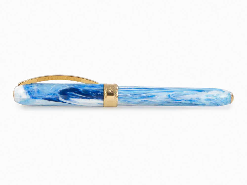 Visconti Comedia Paradiso Fountain Pen, Acrylic Resin, Blue, KP10-51-FP - Image 9