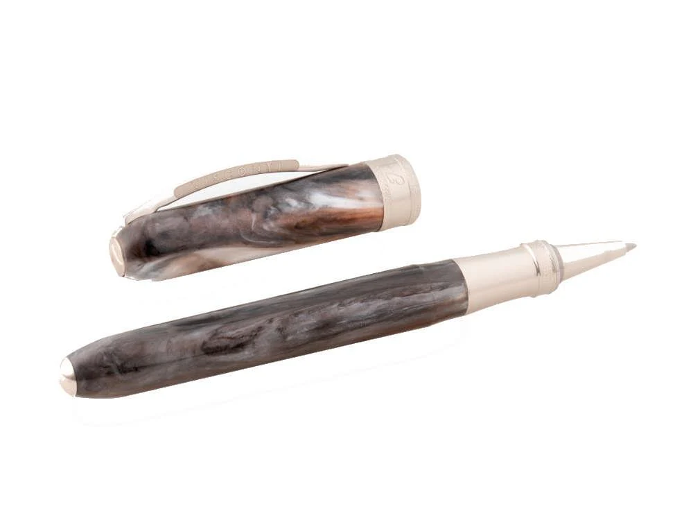 Visconti Comedia Purgatorio Rollerball pen, Resin, Grey, Palladium, KP10-50-RB - Image 3