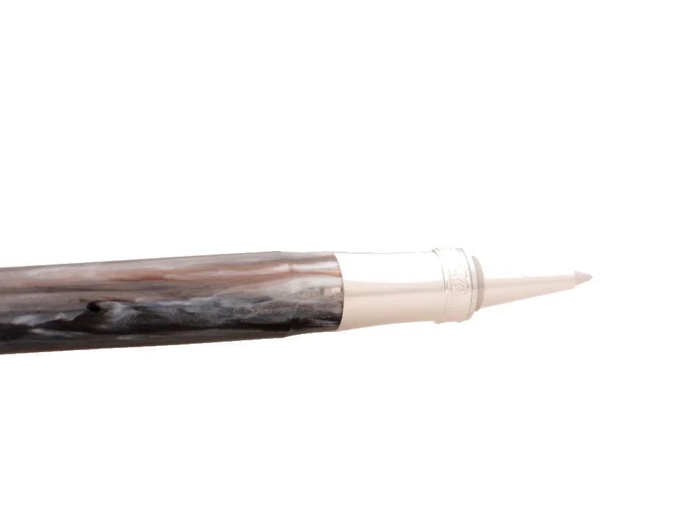 Visconti Comedia Purgatorio Rollerball pen, Resin, Grey, Palladium, KP10-50-RB - Image 4