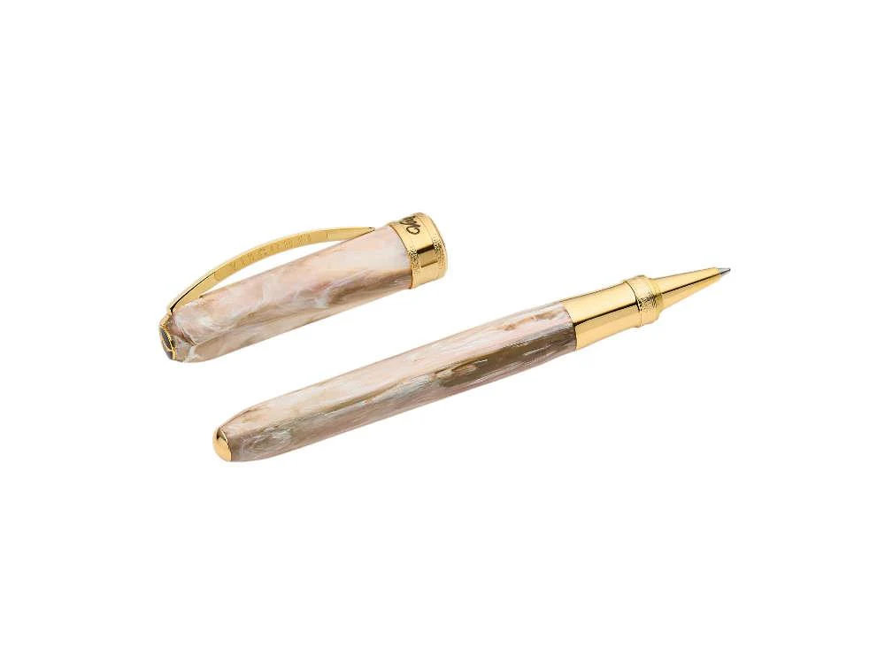 Visconti Comedia Virgilio Rollerball pen, Acrylic, Pink, Gold plated, KP10-53-RB - Image 2