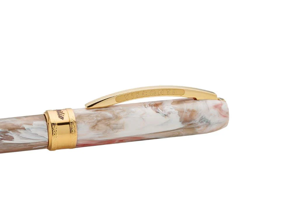 Visconti Comedia Virgilio Rollerball pen, Acrylic, Pink, Gold plated, KP10-53-RB - Image 5