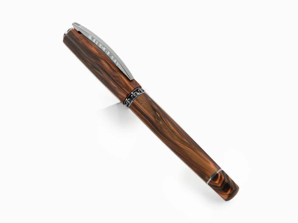 Visconti Medici Fountain Pen, Acrosilk, Brown, KP17-40-01-FP - Image 3