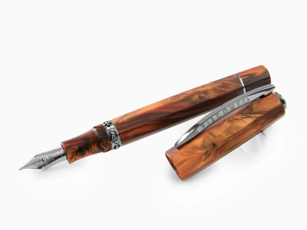 Visconti Medici Fountain Pen, Acrosilk, Brown, KP17-40-01-FP - Image 4