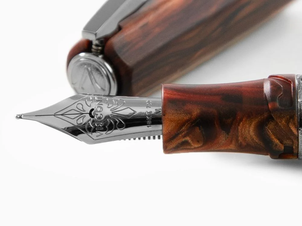 Visconti Medici Fountain Pen, Acrosilk, Brown, KP17-40-01-FP - Image 5