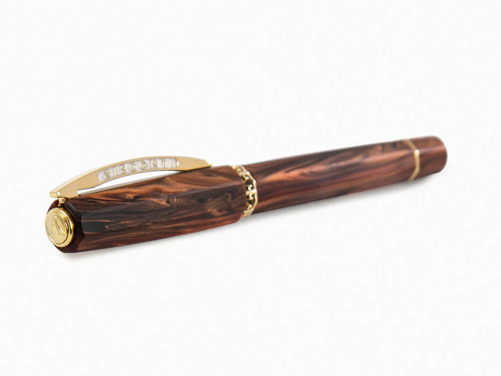 Visconti Medici Fountain Pen, Acrosilk, Brown, KP17-40-02-FP - Image 6