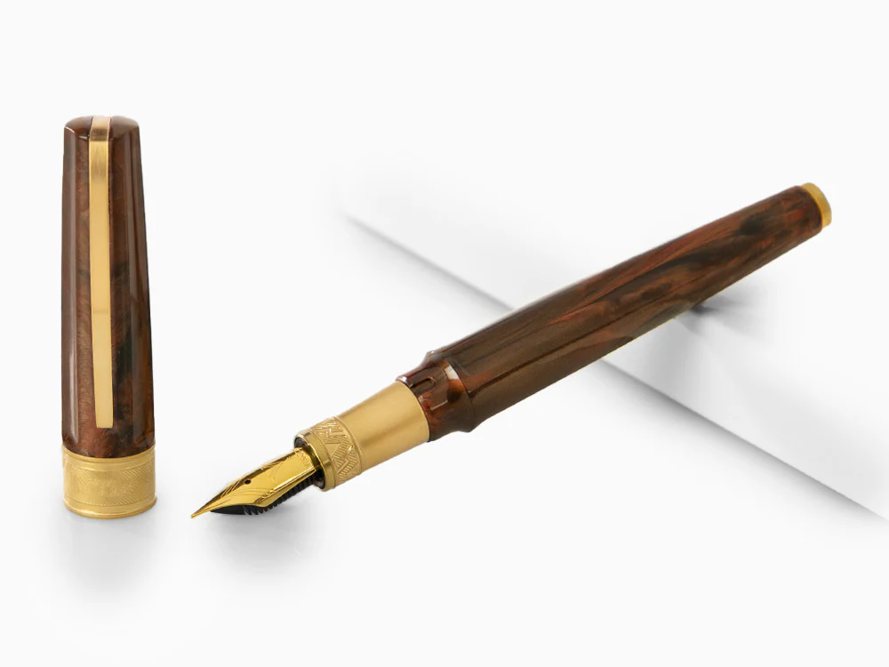Visconti Mirage Mythos Apollo Fountain Pen, Gold plated, KP07-08-FP - Image 2