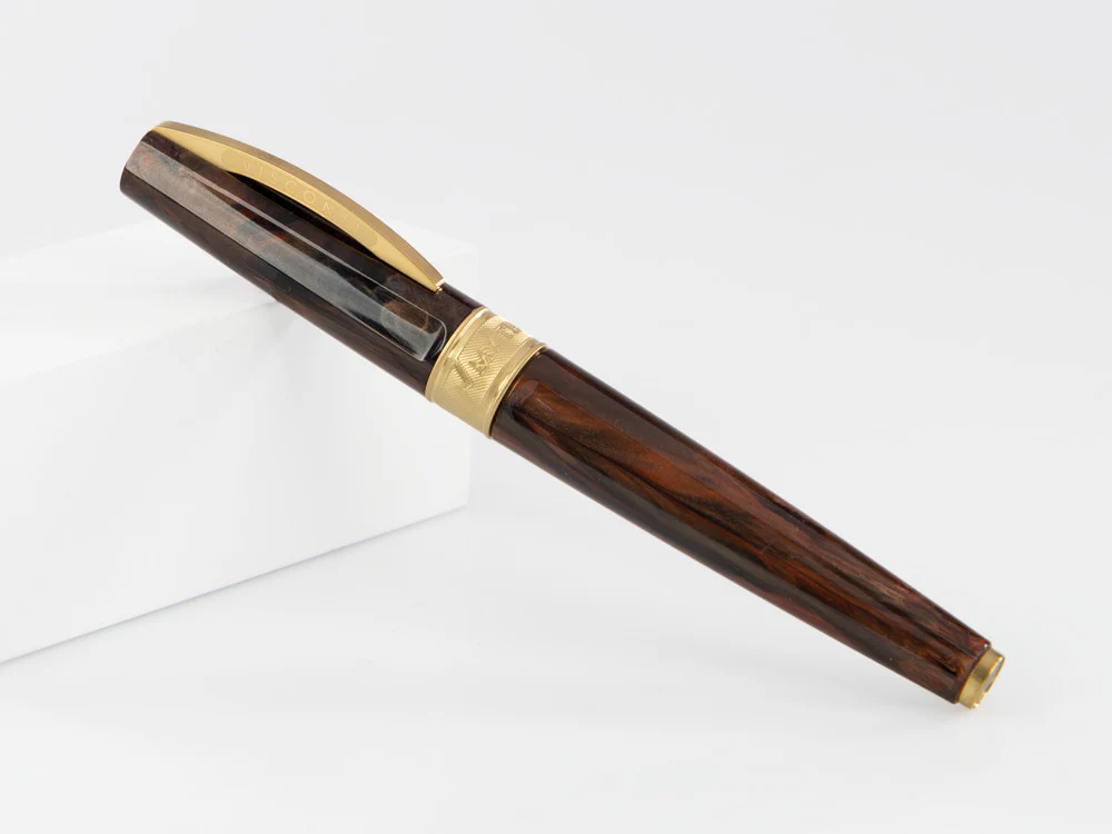 Visconti Mirage Mythos Apollo Rollerball pen, Gold plated, Brown KP07-08-RB - Image 3