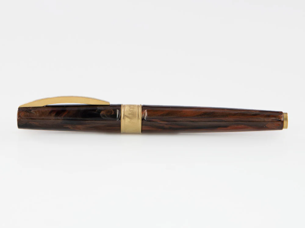 Visconti Mirage Mythos Apollo Rollerball pen, Gold plated, Brown KP07-08-RB - Image 9