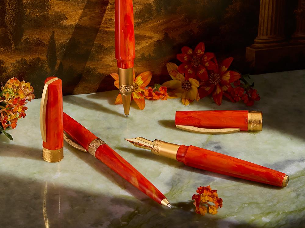 Visconti Mirage Mythos Demeter Ballpoint pen, Resin, Orange, KP07-20-BP - Image 4