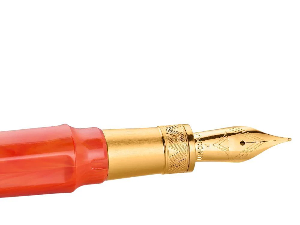 Visconti Mirage Mythos Demeter Fountain Pen, Orange, KP07-20-FP - Image 4