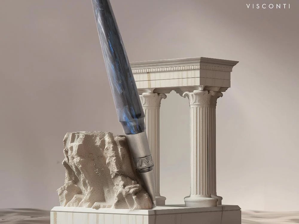 Visconti Mirage Mythos Poseidon Rollerball pen, Acrylic Resin, Blue KP07-16-RB - Image 8