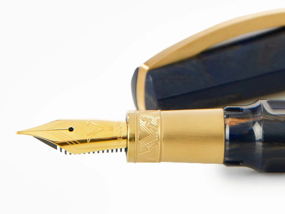 Visconti Mirage Mythos Zeus Fountain Pen, Blue, Gold plated, KP07-09-FP - Image 5