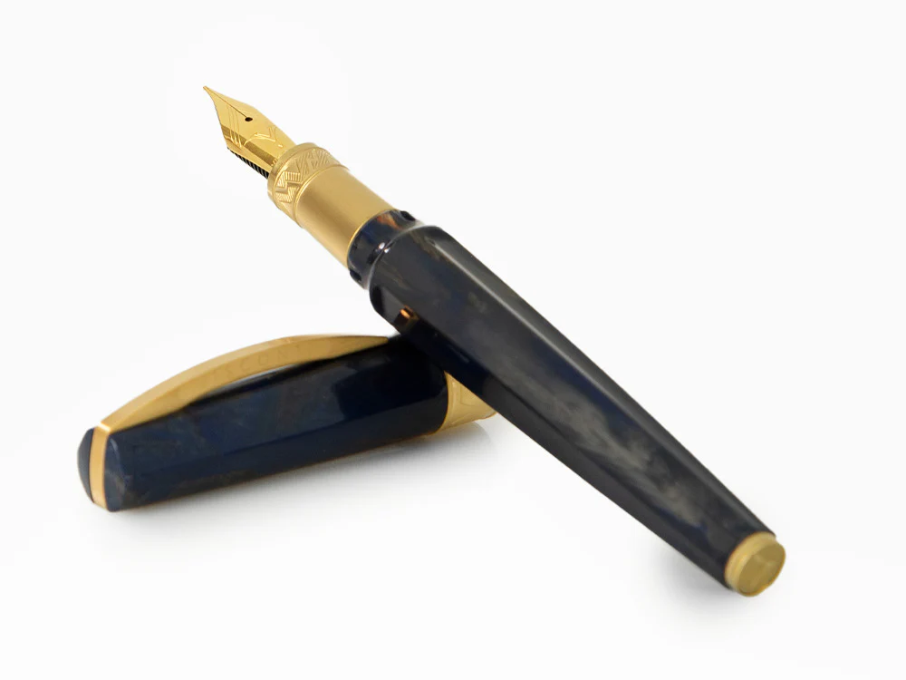 Visconti Mirage Mythos Zeus Fountain Pen, Blue, Gold plated, KP07-09-FP - Image 8