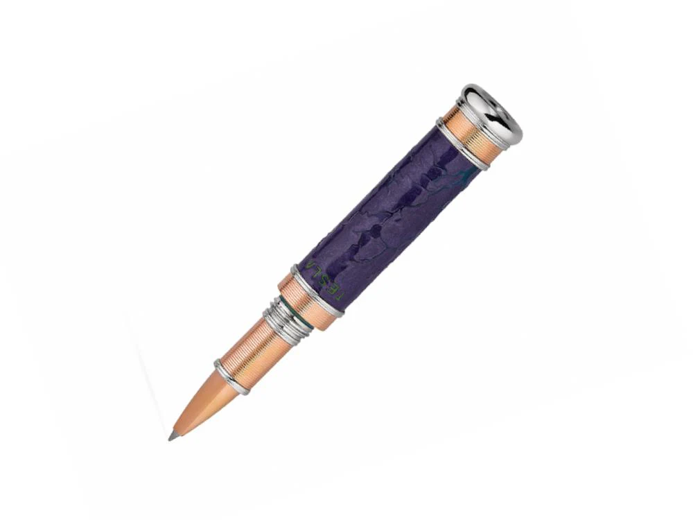 Visconti Tesla Rollerball pen, Resin, Blue, Limited Edition, KP63-01-RB - Image 2