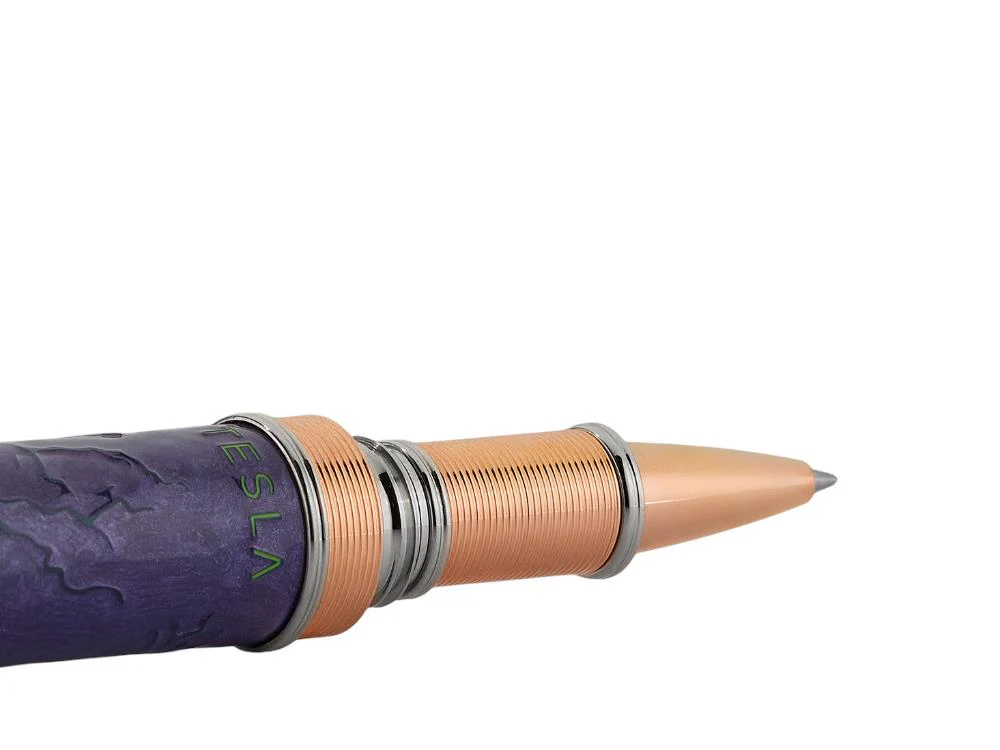 Visconti Tesla Rollerball pen, Resin, Blue, Limited Edition, KP63-01-RB - Image 3