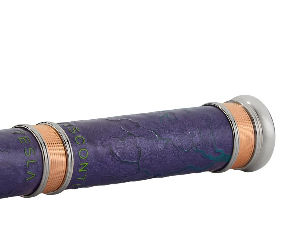 Visconti Tesla Rollerball pen, Resin, Blue, Limited Edition, KP63-01-RB - Image 4
