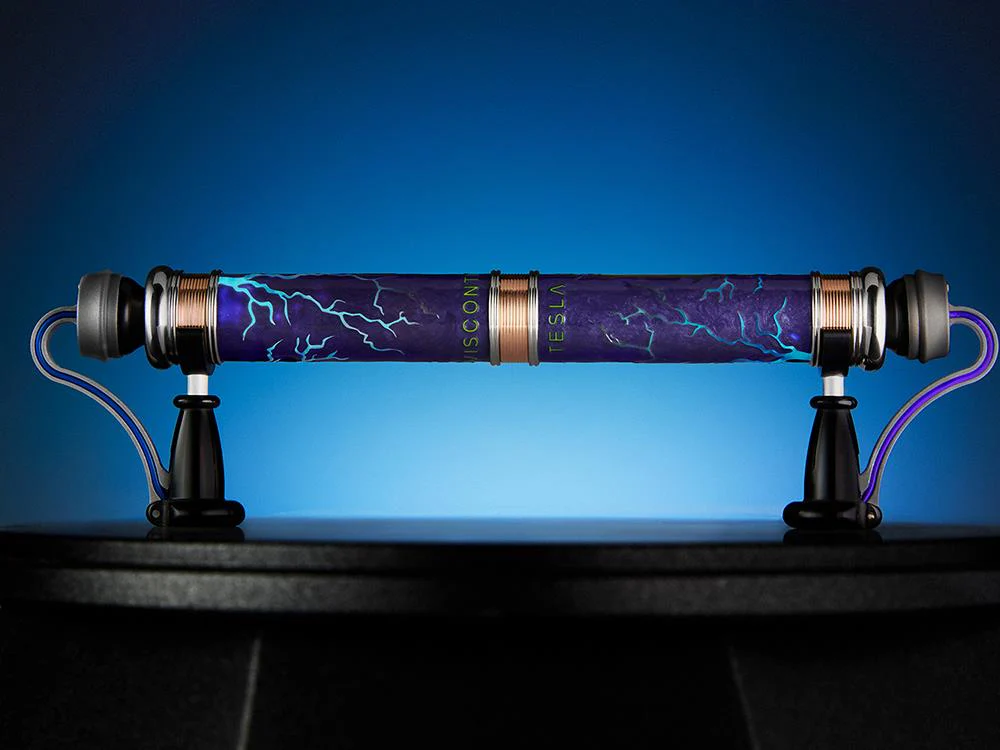Visconti Tesla Rollerball pen, Resin, Blue, Limited Edition, KP63-01-RB - Image 5