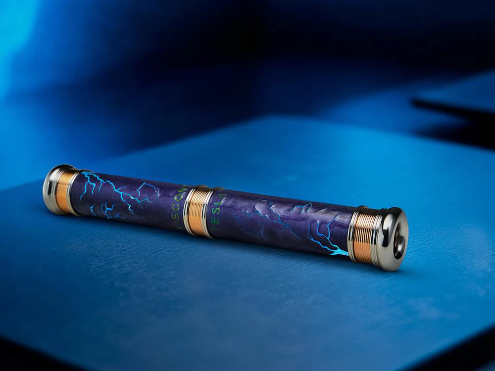 Visconti Tesla Rollerball pen, Resin, Blue, Limited Edition, KP63-01-RB - Image 6