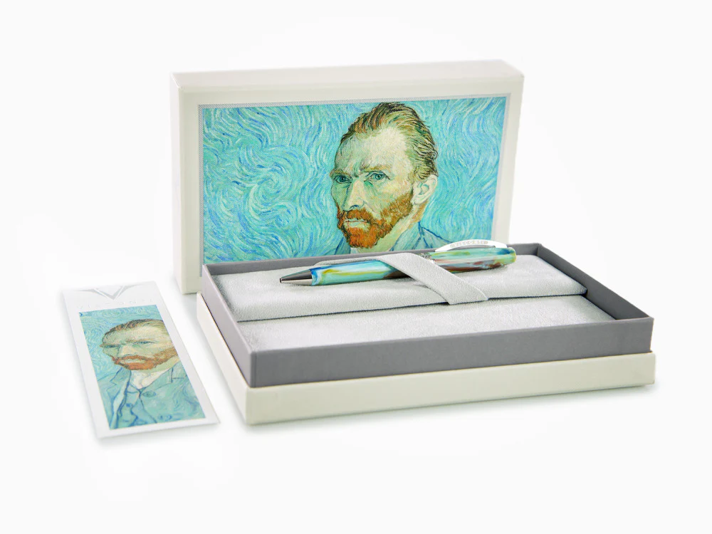 Visconti Van Gogh Portrait Blu Ballpoint pen, Resin, Blue, KP12-01-BP - Image 9