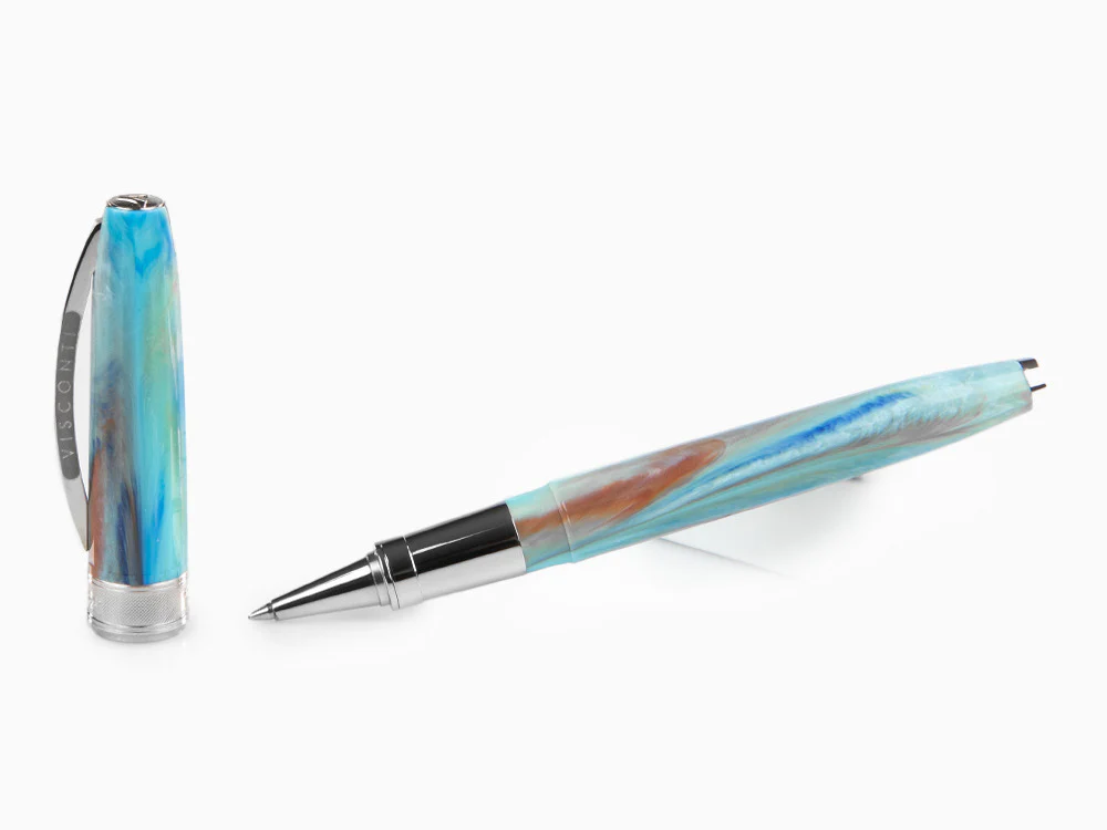 Visconti Van Gogh "Portrait Blu" Rollerball pen, Resin, Palladium, KP12-01-RB - Image 2