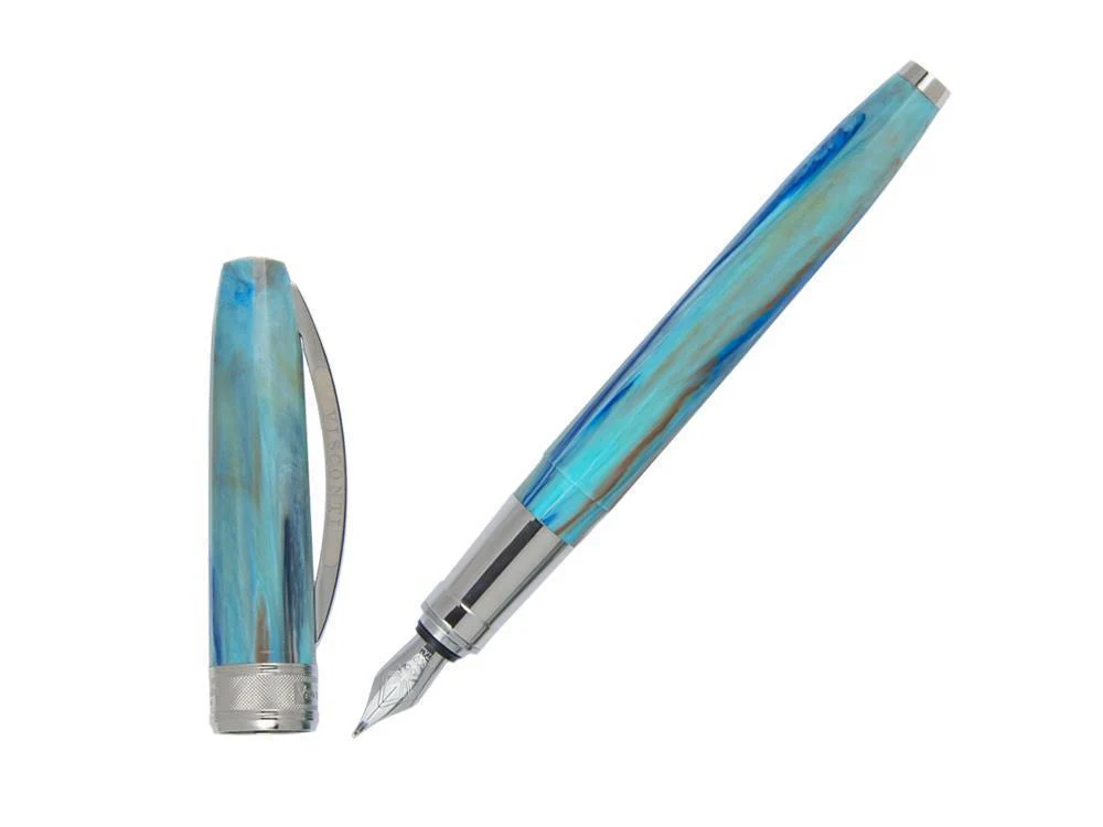 Visconti Van Gogh Portrait in Blu Fountain Pen, Resin, KP12-01-FP - Image 3