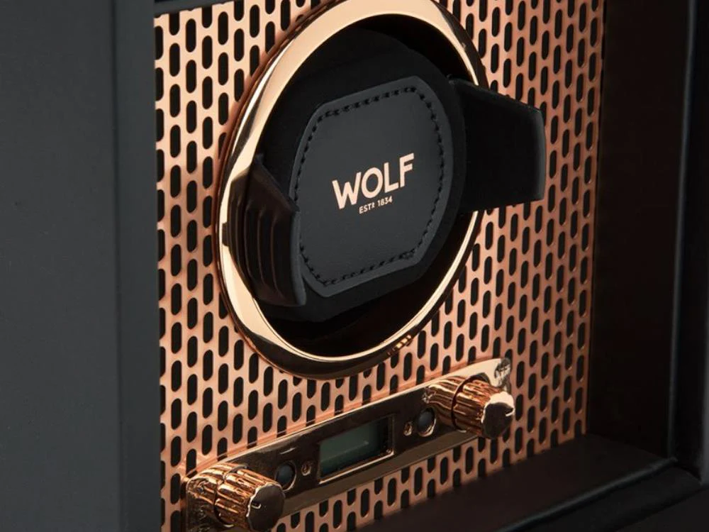 WOLF Axis Watch winder, 1 Watch, Black, Vegan Leather, 469216 - Image 4