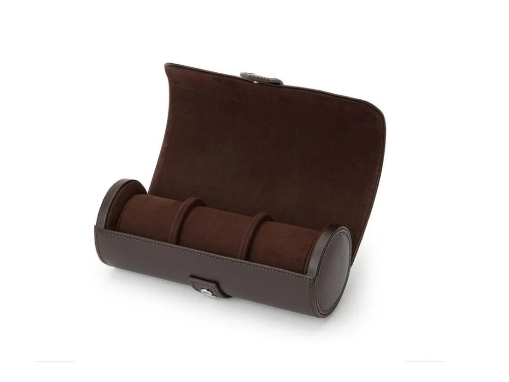 WOLF Blake Watch roll, 3 Watches, Brown, Leather, 305006 - Image 2