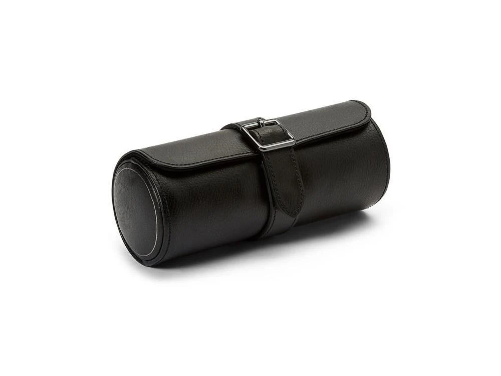 WOLF British Racing Watch roll, 3 Watches, Black, Leather, 792902 - Image 5