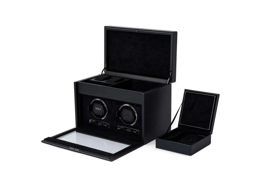 WOLF British Racing Watch winder 2 Watches, Black, 792202 - Image 5