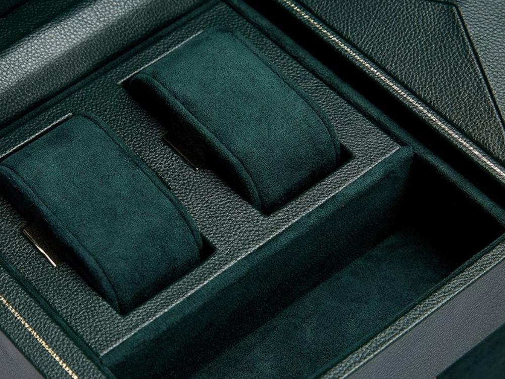WOLF British Racing Watch winder 2 Watches, Green, 792241 - Image 7