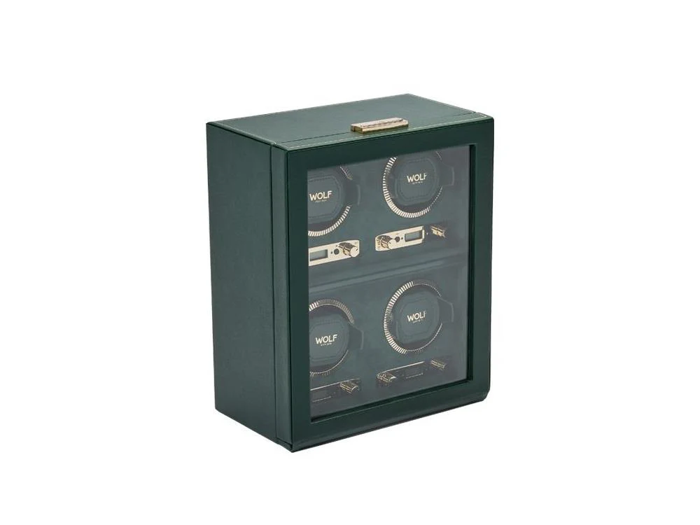 WOLF British Racing Watch winder, 3 Watches, Green, 792341 - Image 4