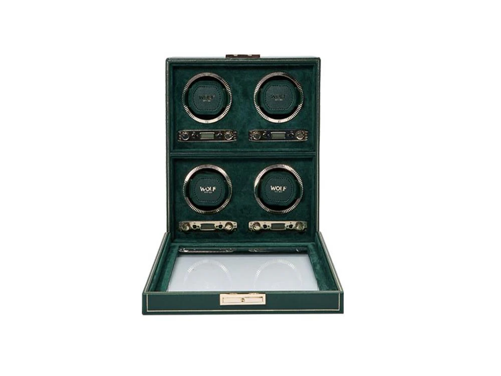 WOLF British Racing Watch winder, 3 Watches, Green, 792341 - Image 6