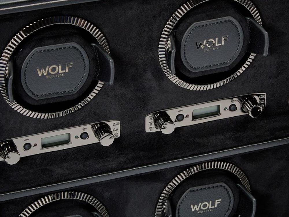 WOLF British Racing Watch winder, 6 Watches, Black, 792402 - Image 5