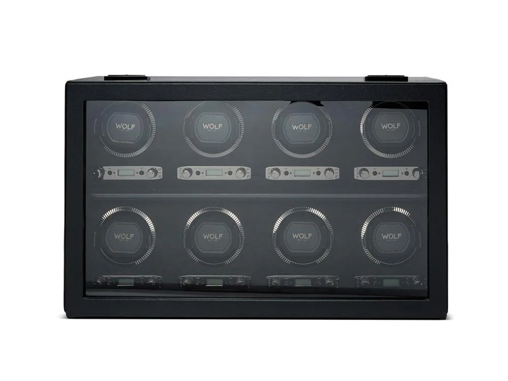 WOLF British Racing Watch winder, 8 Watches, Black, 792502 WOLF - Image 2