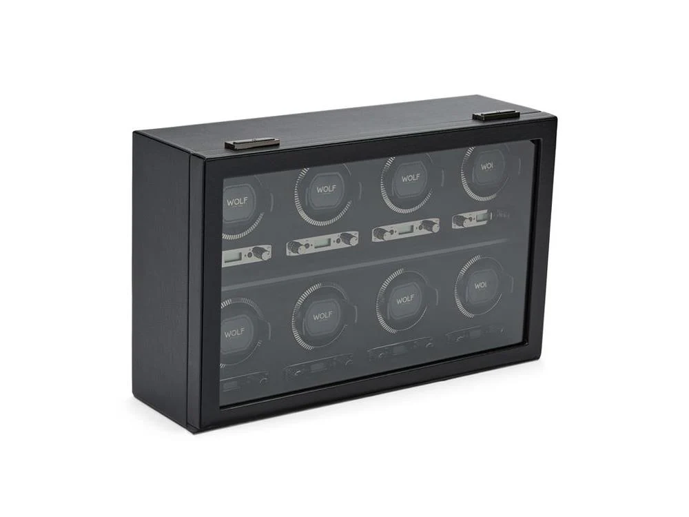WOLF British Racing Watch winder, 8 Watches, Black, 792502 WOLF - Image 4