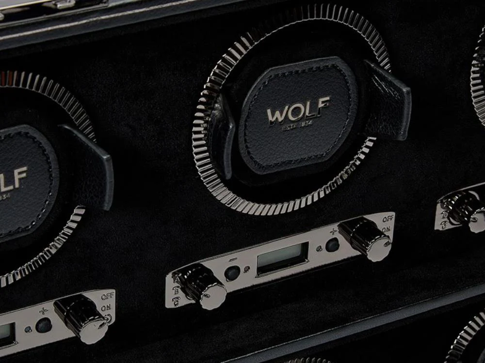 WOLF British Racing Watch winder, 8 Watches, Black, 792502 WOLF - Image 5