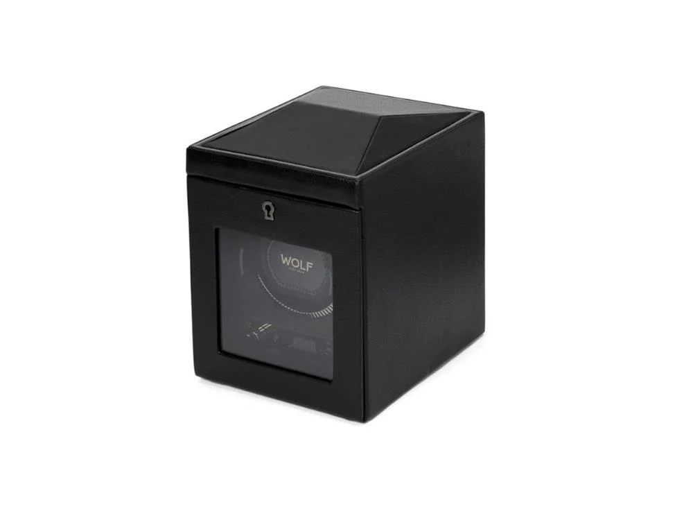 WOLF British Racing Watch winder, Black, Vegan Leather, 793102 - Image 3