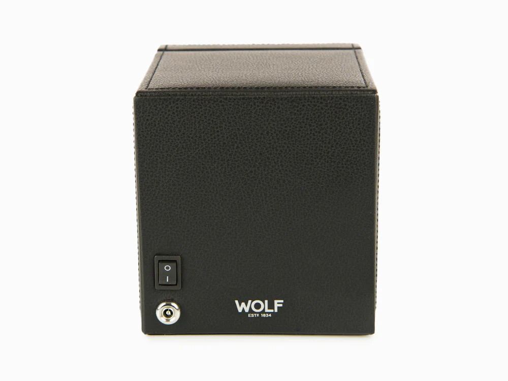 WOLF Cub Watch winder, 1 Watch, Black, Vegan Leather, 461103 - Image 5
