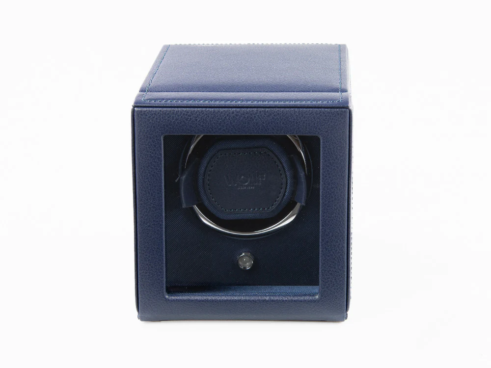 WOLF Cub Watch winder, 1 Watch, Blue, Vegan Leather, 461117 - Image 2