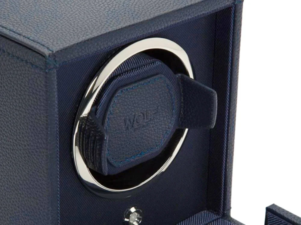 WOLF Cub Watch winder, 1 Watch, Blue, Vegan Leather, 461117 - Image 5
